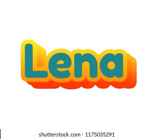 205 Lena name Images, Stock Photos & Vectors | Shutterstock