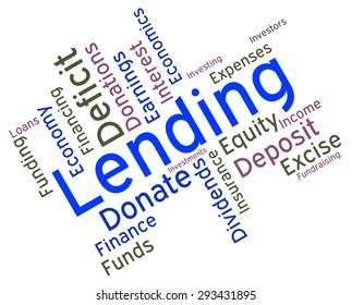 Lending Word Indicating Borrowing Text And Loans 