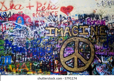 The Lennon Wall In Prague