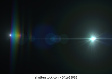 Lens Flare Effect Space 3d Render Stock Illustration 341653985 ...