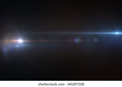 Lens Flare Effect Space 3d Render Stock Illustration 345397358 ...