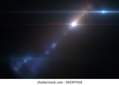 Lens Flare Effect Space 3d Render Stock Illustration 345397418 ...