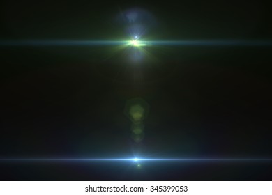 Lens Flare Effect Space 3d Render Stock Illustration 345399053 ...