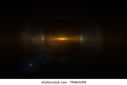 Lens Flare Gold Shine