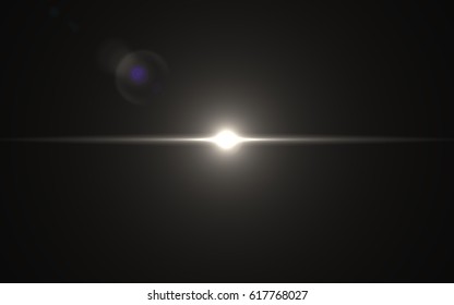 Lens Flare Long White Streak Light