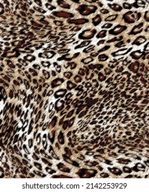 Leopard Animal Skin Pattern Texture Design Stock Illustration ...