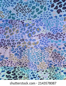 Leopard animal skin pattern. texture design seamless colorful fabric background print fashion design digital textile seamless mixed pattern trend combination painting trend new