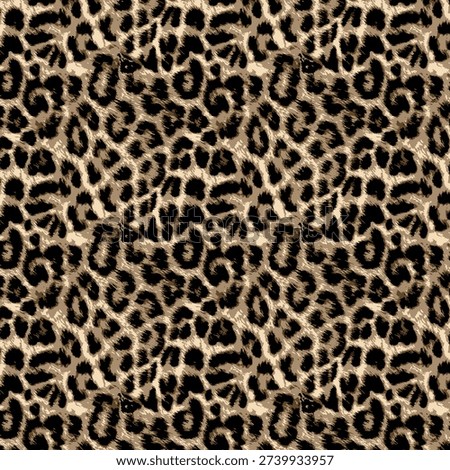 Leopard design for textile printing.