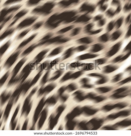 Leopard motion blur pattern for textile printing.