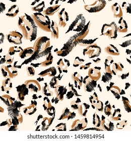 Leopard Pattern Design Illustration Background Stock Illustration ...