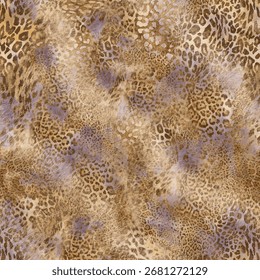Leopard pattern for textile printing.