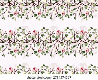 Leopard pattern with tropical leaves. Vector seamless texture Vector.