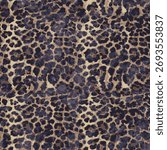 Leopard Print Seamless Pattern – Animal Skin Texture Background

