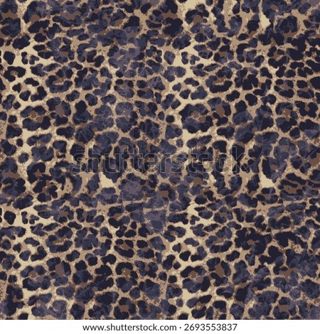 Leopard Print Seamless Pattern – Animal Skin Texture Background
