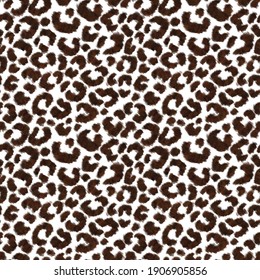 Leopard seamless pattern. Digital design for packaging, wallpaper, fabric and textile