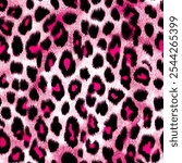 Leopard skin colorful modern design. Seamless beautiful background print pattern.