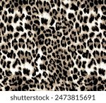 Leopard skin pattern design for print 