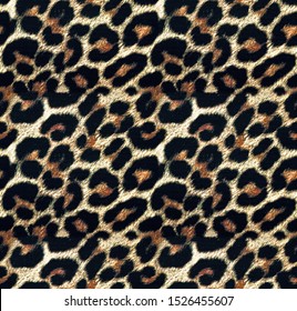 Leopard Skin Pattern Design Seamless 