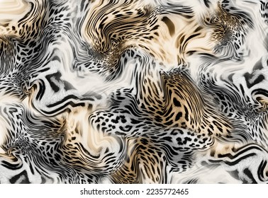 Leopard skin pattern texture; Fashionable print
