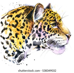 Leopard Watercolor Illustration