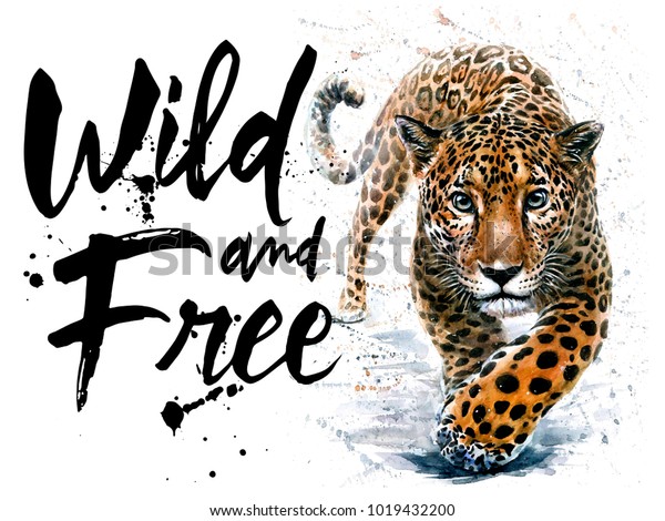 ヒョウの水色ジャガーの捕食動物 のイラスト素材