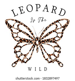 Leopard Is The Wild,for T-shirt Slogan