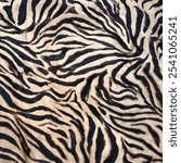 Leopard , zebra and tiger mix furry skin seamless pattern