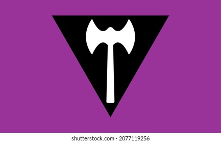 The Lesbian Labrys Identification Flag