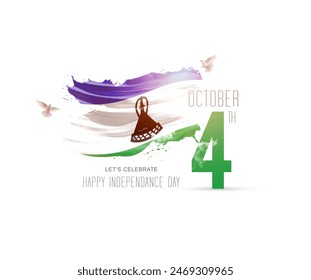 Lesotho Independence day creative art - Powered by Shutterstock