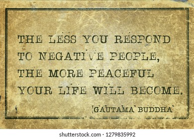 Less You Respond Negative People More Stock Illustration 1279835992 ...