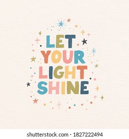 Let Your Light Shine Lettering