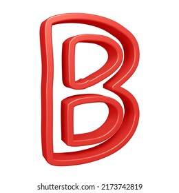 Letter B 3d Render Alphabet Letters Stock Illustration 2173742819 ...