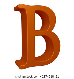 Letter B 3d Render Alphabet Letters Stock Illustration 2174218421 ...