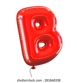 Red Letter B Made Inflatable Balloon: ภาพประกอบสต็อก 1338578261 ...