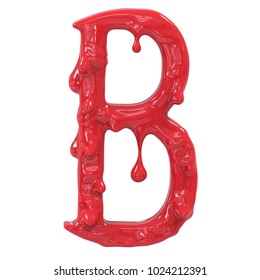 Letter B Bloody English Halloween Alphabet3d Stock Illustration ...