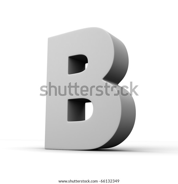 Letter B Solid Alphabet There Clipping 库存插图 66132349