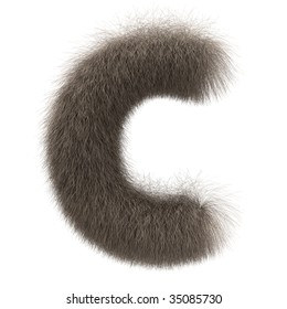 Letter C From Fur Alphabet