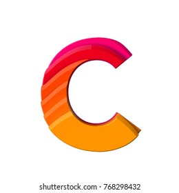 Letter C Logo Gradient Simple Elegant Stock Vector (Royalty Free ...