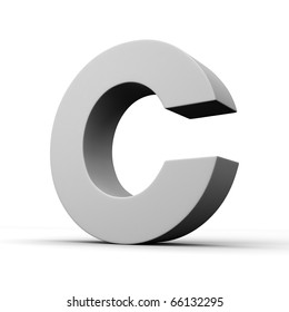 Letter C Solid Alphabet There Clipping Stock Illustration 66132295 ...