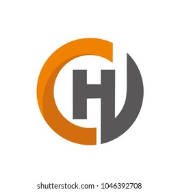Letter CHD,CH logo icon design template eleme