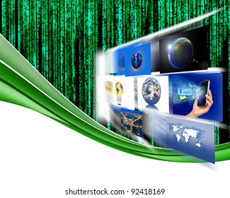 Letter code by the long green power and connectivity.