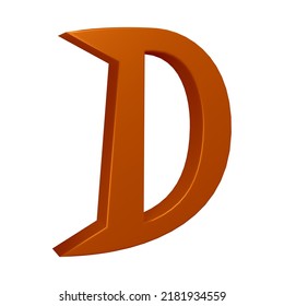Letter D 3d Render Alphabet Letters Stock Illustration 2181934559 ...