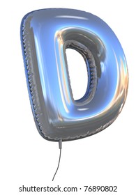 Letter D Balloon 3d Illustration