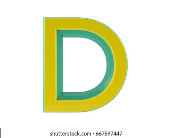 Vector Alphabet Rainbow Letter D Logo Stock Vector (Royalty Free ...