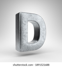 Metal Letter D Uppercase Chiseled Font Stock Illustration 1536302483