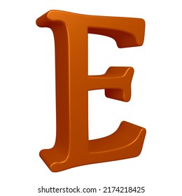 Letter E 3d Render Alphabet Letters Stock Illustration 2174218425 ...