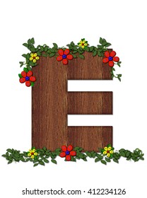 The Letter E, In The Alphabet Set 