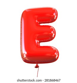 Letter E Balloon Font