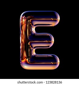 62 Chrome night city alphabet isolated on black Images, Stock Photos ...