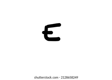 Letter E Hand Drawn Letter E Stock Illustration 2128658249 | Shutterstock